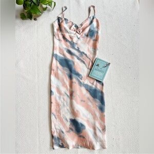 Princess Polly Marbled Tie Dye Fitted Sleeveless Dress